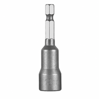 SANERPRO Embout de tournevis à douille hexagonale magnétique en acier allié S2 de 13 mm, 65 mm, tige hexagonale de 1/4 pouce, compatible avec les tournevis pneumatiques
