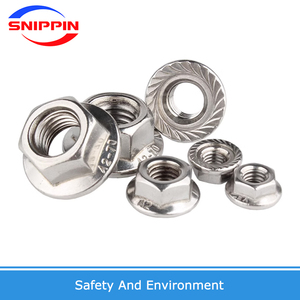 M3 M3.5 M4 M5 M6 M8 M10 M12 M14 <span class=keywords><strong>M16</strong></span> hình lục giác mặt bích hạt 304 thép không gỉ pinking trượt khóa Nut răng cưa spinlock - Product Image 5