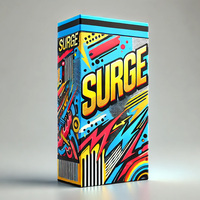 Boîtes rigides en papier d'art à effet holographique, tailles personnalisées, pour emballage d'herbes sèches exotiques et de chewing-gum – Vente chaude