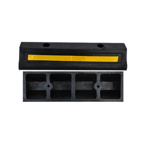 Butée de stationnement en caoutchouc Tianji 500x150x100mm, pare-chocs anti-collision pour garage souterrain, limiteur de place de stationnement - Product Image 3