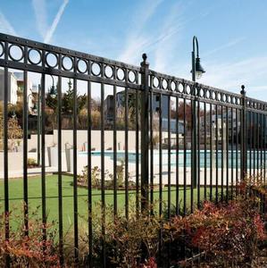 Panneaux de clôture en fer forgé de jardin de clôture en acier noir de conceptions de haute qualité - Product Image 1