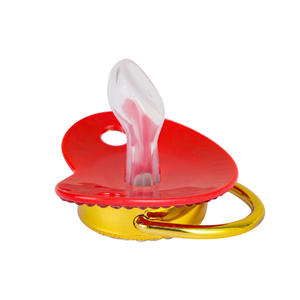 रिहाइनस्टोन चेन के साथ ब्लैक बेबी शांतिफायर - Product Image 2