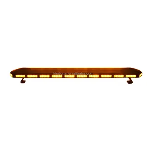 ECE R65 Kerangka Lampu HITAM 59 "150Cm, TBD6869-150cm Lampu Peringatan Atas Atap Profil Rendah LED Amber Profesional