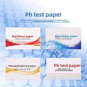 Tiras de Tornasol Rojo y Azul Gemc para Medir el pH del Papel (Rango 1-14) para Calidad del Agua y Uso en Acuarios, 80x5mm, Empaque de 1/5 <span class=keywords><strong>Libros</strong></span>, Hecho en China - Product Image 1