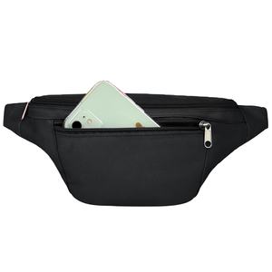 Sac de ceinture décontracté pour femmes, pochette de téléphone de voyage Oxford sac <span class=keywords><strong>banane</strong></span> noir pour hommes - Product Image 1