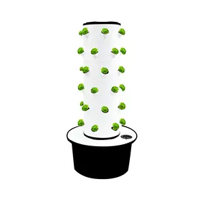 Hydroponic Greenhouse Vertical Gardening Tower Systems Hydroponic Aeroponic Selfwatering Circular Garden Home Planting System