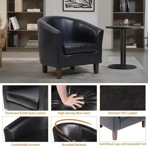 Fauteuils d'appoint en cuir brillant personnalisés pour hôtels, clubs, salles d'opéra, salons et salons d'exposition, fauteuils de salon et canapés pour enfants - Vente en gros - Product Image 5