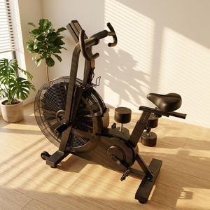Vélo de fitness commercial pour la préparation HYROX CrossFit, style <span class=keywords><strong>Rogue</strong></span> Echo Air Bike, siège réglable, équipement cardio d'intérieur - Product Image 1