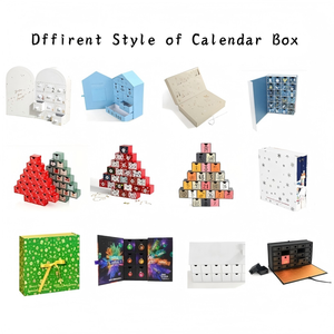 Calendario <span class=keywords><strong>Sorpresa</strong></span> Personalizado con Forma de Árbol de <span class=keywords><strong>Navidad</strong></span> Multicolor, Caja Extraíble con Cuenta Regresiva de 24 Días, Caja Ciega, Caja de Regalo - Product Image 3