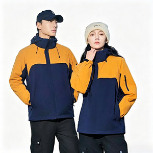 Veste à capuche 3-en-1 pour femmes et hommes, norme <span class=keywords><strong>nationale</strong></span> GB32614, ensemble deux pièces, tenue de randonnée en plein air, respirante, coupe-vent - Product Image 1