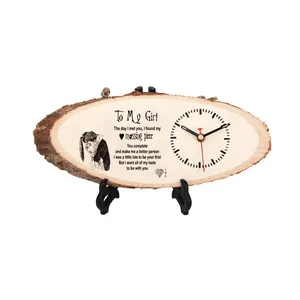 도매/사용자 정의 인쇄 나무 시계, 홈/사무실 장식 시계, 나무 장식 시계