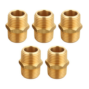 Nam núm vú khớp nối với bề mặt nhẵn ống đồng thẳng phù hợp cung cấp nước ỐNg Lót đầu NPT chủ đề giả mạo đúc đồng - Product Image 6