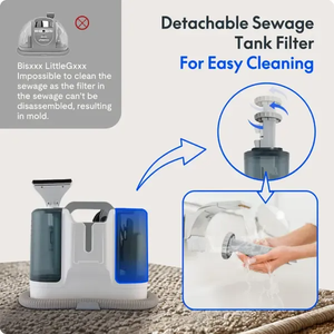 Limpiador de Alfombras Portátil Profesional de Fábrica con Extractor, como Máquina de Limpieza para Uso Doméstico - Product Image 5