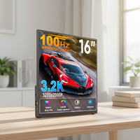 Moniteur professionnel SIBOLAN 16 pouces 3200x2000 100Hz 5ms de temps de réponse USB-C HDR LED IPS TFT grand écran 16:10 avec double haut-parleur externe