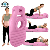 Coussin de grossesse gonflable en PVC en forme de O, matelas aquatique confortable pour dormir sur le ventre