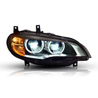 Phares avant à LED laser 12V pour X6 E71 (2008-2014) avec feux de jour et clignotants intégrés