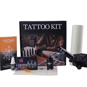 Kit de tatouage professionnel Yuanyun, ensemble complet avec aiguilles et machine, pour débutants et usage général. - Product Image 3
