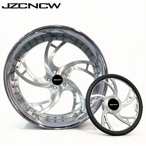 JZCNCW Nouvelles jantes forgées sur mesure 3 pièces 5x120.65mm 20 22 24 26 28 30 pouces à déport profond pour pneus de voitures particulières C5 C6 C7 C8 - Product Image 4