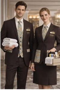 Vesbhusha OEM Unisex Professional Chef <b>Jackets</b> 100% Polyester Digital Print Long Sleeve Regular Fit Restaurant & Hotel Use - Product Image 2