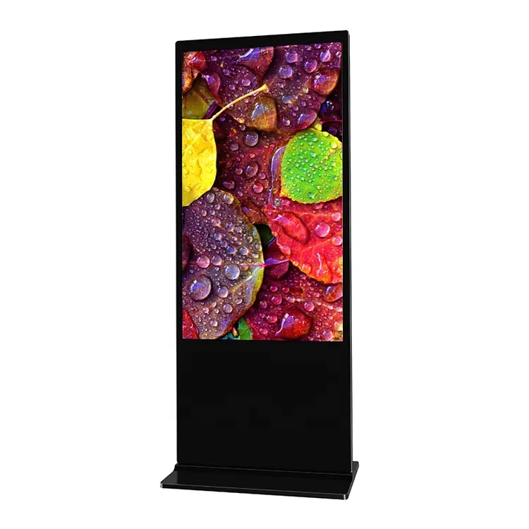 Free Standing Interactive Digital Signage Display Full HD LCD Monitor Touch Screen Kiosk Advertising Display