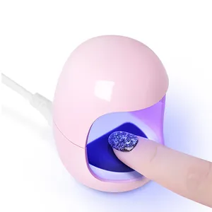 Mini lampe à ongles led uv, portable, pour voyage, 1 doigt, séchage rapide, vernis, manucure, vente en gros, outils de salon, 3w