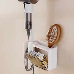 Soporte <span class=keywords><strong>de</strong></span> Pared para Secador <span class=keywords><strong>de</strong></span> Pelo Manos Libres con Rotación <span class=keywords><strong>de</strong></span> 360° °   Organizador <span class=keywords><strong>de</strong></span> Mangueras Ajustable, Soporte para Secador <span class=keywords><strong>de</strong></span> Pelo Sin Perforaciones - Product Image 1