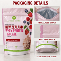 Emballage refermable personnalisé de qualité alimentaire imprimé en usine pour poudre de protéines de lactosérum – Sachet Doypack