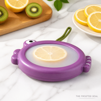Couvre-fruits en silicone réutilisable, film étirable pour fruits coupés en deux, bols, contenants alimentaires, stockage au réfrigérateur