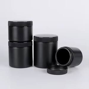 In Stock Food Grade 50ml 75ml 100ml 150ml 200ml 300ml 450ml 500ml 750ml HDPE Black HDPE Plastic <b>Jar</b> <b>Large</b> Capacity - Product Image 1