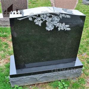 QUYANG Custom Modern Outdoor Graveyard <strong>Memorial</strong> <strong>Stone</strong> Monuments Granite Tombstone <strong>for</strong> <strong>Graves</strong> - Product Image 2