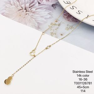 Collane 250617 XUPING in acciaio inox Multi stile ciondoli albero libellula stella catena di ciliegio moda donna collana gioielli - Product Image 6