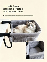 Hamac pour chat de bureau, structure métallique stable, lit suspendu pour chat, anti-basculement, perchoir pour chat de bureau, pour chats d'intérieur