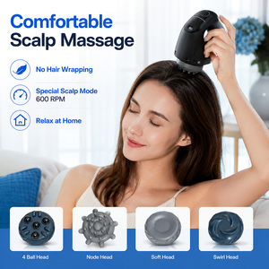 Masseur vibrant portatif pour tissus musculaires, personnalisé OEM ODM, avec batterie 2200 mAh, respectueux des cheveux, pour thérapie par vibration et pétrissage - Product Image 4