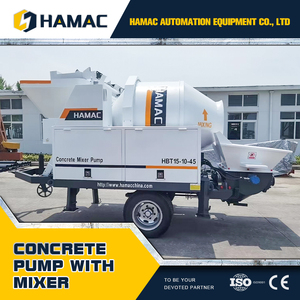 Bomba Mezcladora de Concreto Eléctrica Móvil, Máquina de Construcción con Alto Momento de Carga, 40m/h, Capacidad de Tolva de 400L, Presión de 10Mpa - Product Image 6