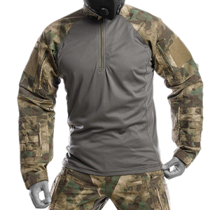 Usine OEM Pro grenouille marron uniformes tactiques garde de sécurité uniformes chemises uniformes de chasse randonnée en plein air filet de Camouflage - Product Image 6