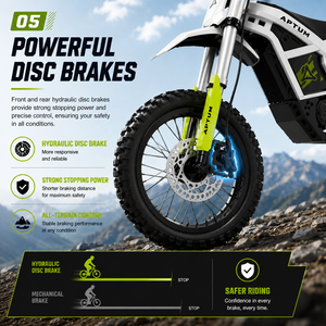 Expédition rapide aux États-Unis, APTUM 2C, moto électrique tout-terrain, puissance nominale de 2000 W, frein à disque hydraulique, moto tout-terrain, autonomie de 40-50 km, vitesse de 45 km/h - Product Image 5