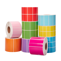 Autocollant adhésif semi-brillant d'étiquette d'expédition de papier de transfert thermique de code à barres direct pour l'utilisation de promotion de supermarché et d'épicerie
