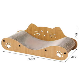 Nuevo Sofá Cama Minimalista y Cómodo para Gatos con Rascador de Cartón Corrugado, Juguete para Afilar Garras - Product Image 6