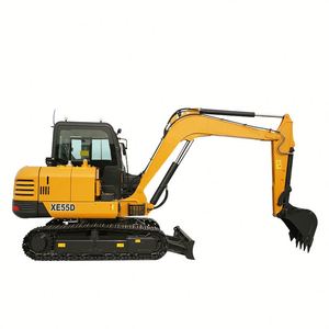 Nouvelle mini-excavatrice sur chenilles hydraulique XE55U de 5,5 tonnes avec godet de 0,2 m, puissance de 41,8 CV, haute efficacité et conformité EPA - Product Image 1