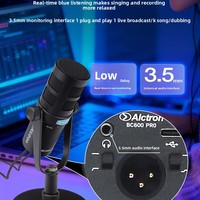 Microphone dynamique de qualité professionnelle BC600PRO avec directivité cardioïde pour podcasting professionnel