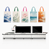 Impresora Automática de Bolsas No Tejidas, Máquina de Impresión UV de Inyección de Tinta de Una Sola Pasada para Bolsas de Compras, Bolsas Promocionales y de Embalaje