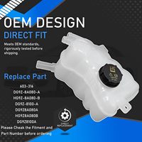 Tanque de Reserva de Refrigerante del Motor con Tapa para Lincoln MKZ 2013-2020 Ford Fusion Reemplaza DG9Z-8A080-A HG9Z-8A080-B
