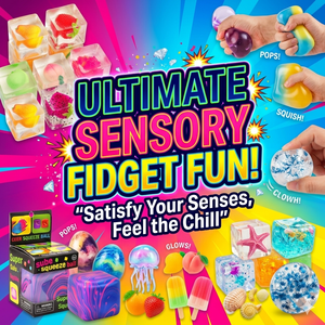 Jouets sensoriels Ice Cube Fidget - Jeu sensoriel avec de vraies coquillages marins, matériau TPR souple pour enfants et adultes, balle à presser - Product Image 5
