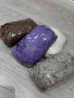 Papier de raphia ondulé et froissé recyclable, coloré, pour emballage cadeau et rembourrage