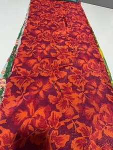 Muselina Lurex con Estampado Digital Étnico Personalizado, Diseño Floral para Confección de Prendas y Vestidos, Superventas - Product Image 3