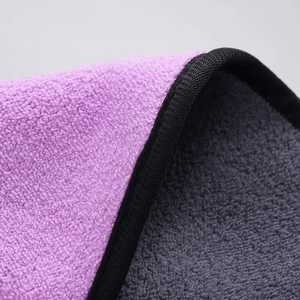 Serviette de lavage de voiture professionnelle sans bordure en microfibre tissée en corail 500GSM séchage rapide - Product Image 1