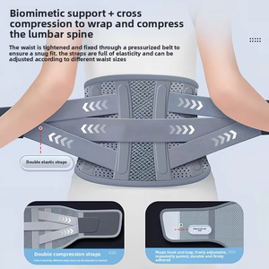 Sabuk Korset Penyangga Tulang Belakang Kelas Medis dengan Bantalan Lumbar 3D Biomimetik, Batang Penyangga Punggung yang Diperlebar untuk Meredakan Nyeri Punggung Bawah saat Olahraga dan Latihan - Product Image 5