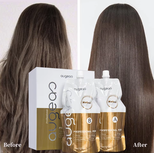 ครีมยืดผมถาวรเคราติน ยี่ห้อ Augeas ระดับซาลอน ขนาด 800 มล. x 2 - Product Image 1