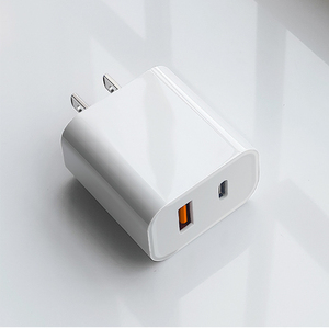 Pd20W Adapter QC3.0 Dual Ports USB Type <b>C</b> Fast <b>Charging</b> Phone Charger - Product Image 1