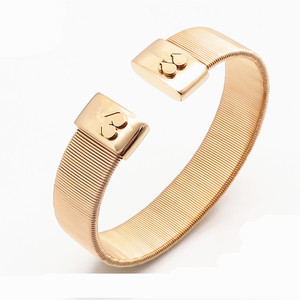 Pulsera de Malla con Cuentas Redondas de Acero Inoxidable para Mujer, Diseño de Oso, Lista para Enviar, Catálogo de Osos, Joyería de Moda, Regalo - Product Image 2